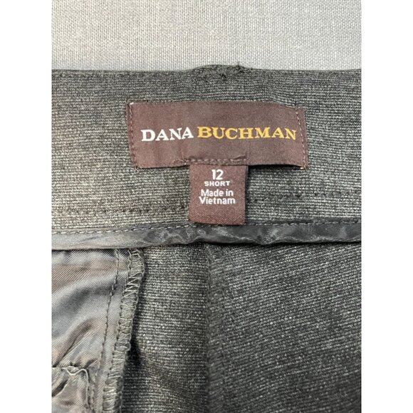 Dana Buchman Women's 12 Short Charcoal Grey Casual Classic Dress Pants Used - Picture 3 of 7